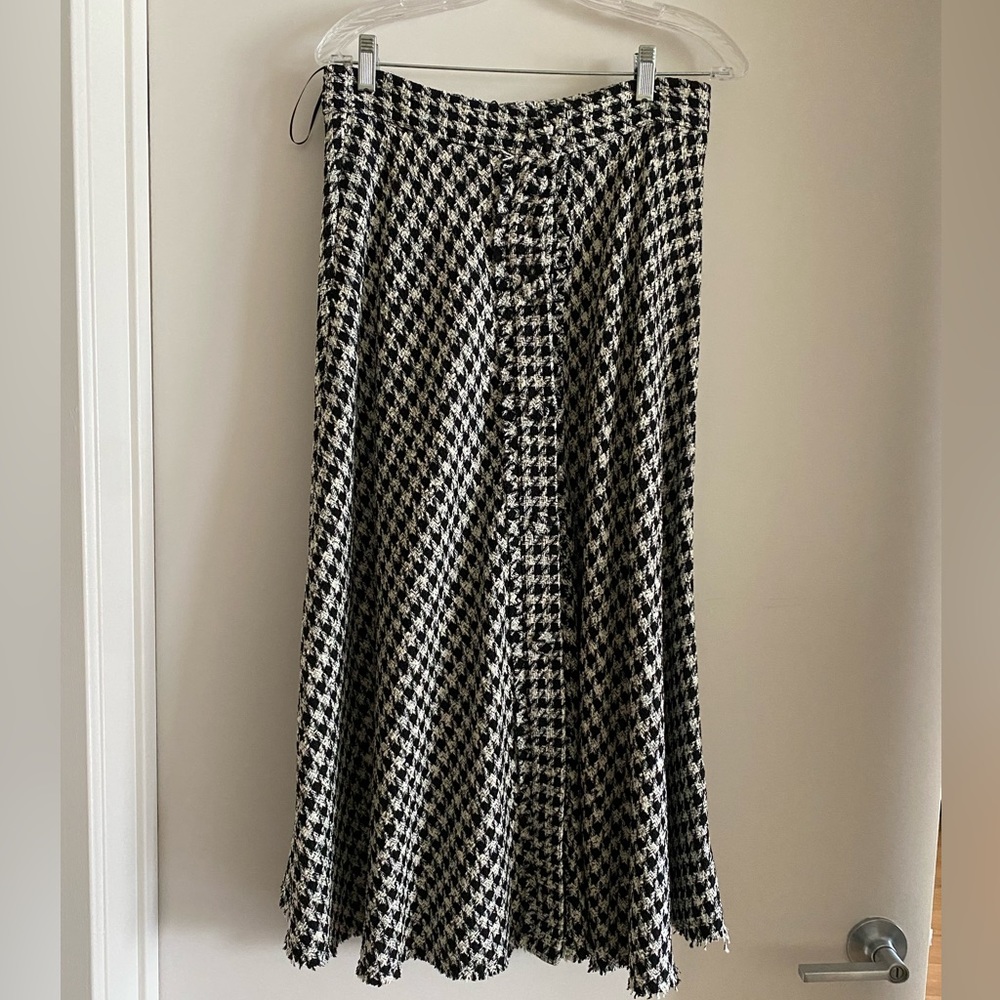 Zara tweed midi skirt